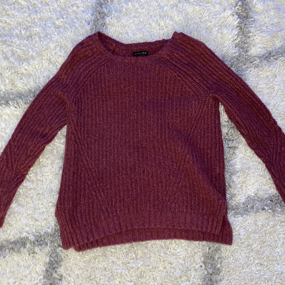 Maroon American Eagle sweater. Size: small
